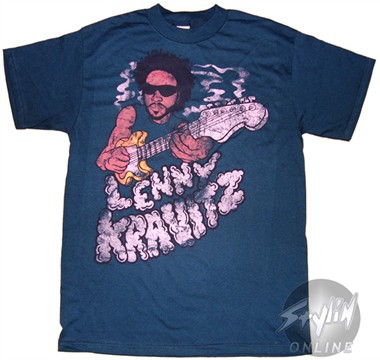 lenny justice crew. Lenny Kravitz Guitar T-Shirt